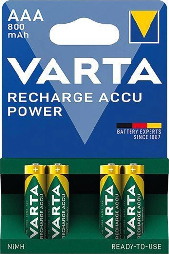 Pilas recargables AAA 800 mAh Varta (4 uds.)
