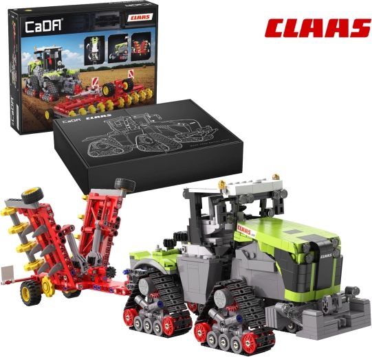 Set de construcción CaDA tractor CLAAS XERION 5000 TRAC TS con orugas 1:32 (1336 piezas)