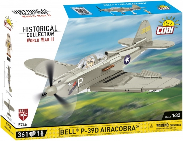 Modelo de construcción del caza Bell P-39D Airacobra de 361 piezas