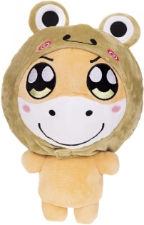Caballito de peluche con capucha de ranita