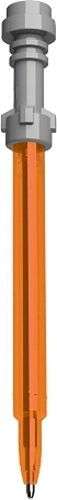 Bolígrafo de gel Lego Star Wars sable de luz naranja