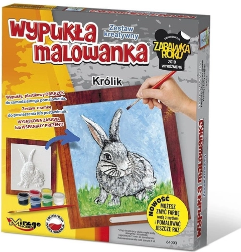 Libro para colorear 3D en relieve – conejito de MIRAGE HOBBY