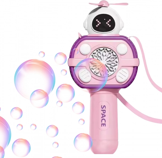 Woopie máquina de burbujas espacial rosa