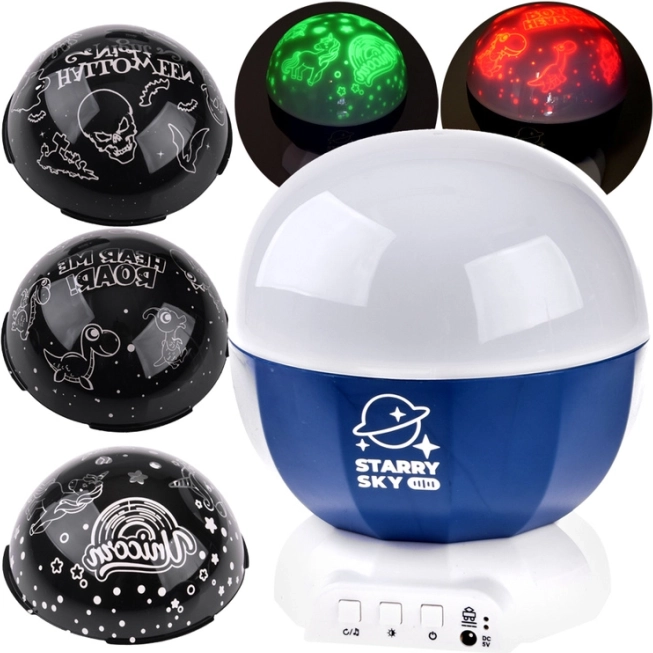 Proyector de cielo estrellado con motivos de dinosaurios y Halloween