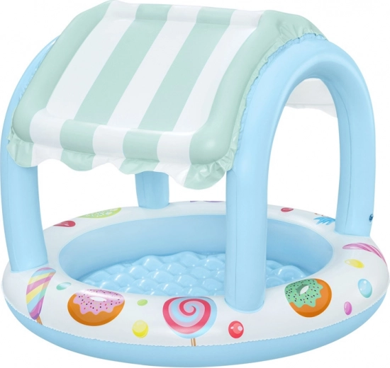 Piscina infantil hinchable Bestway con toldo y fondo blando 104 cm