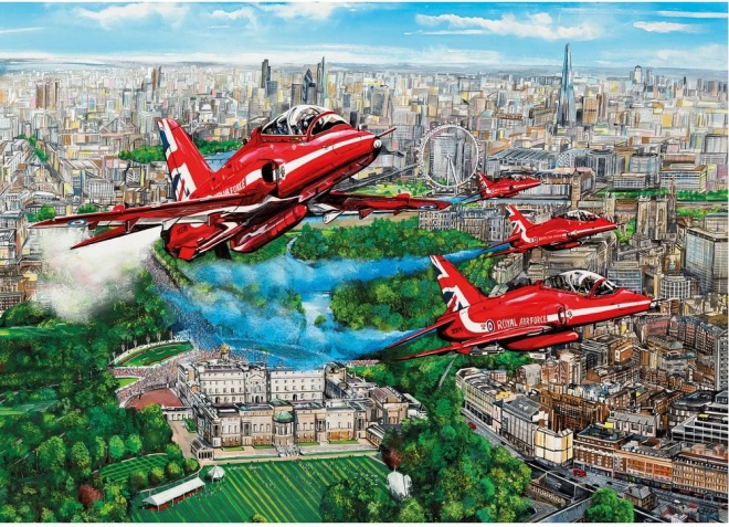 Puzle Red Arrows sobre Londres 1000 piezas