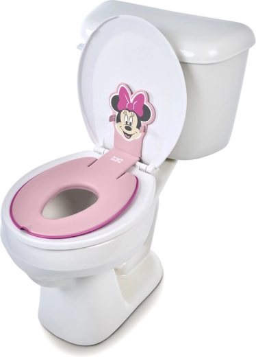 bright starts asiento infantil adhesivo para WC flip & sit con motivo de minnie mouse