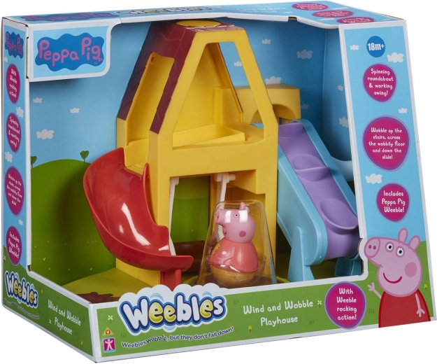 Peppa Pig Weebles casita de juego basculante