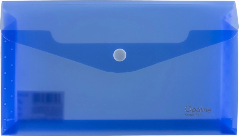 Carpeta con fuelle con broche azul