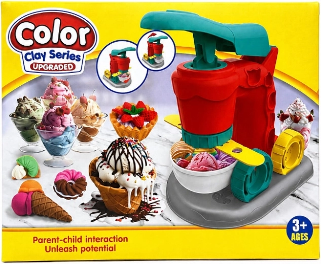 Set creativo con plastilina para hacer helados y postres