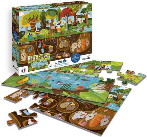 Puzzle ilustrado Sentosphere: vida bajo la superficie
