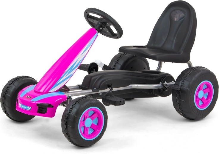 Kart de pedales Milly Mally Viper rosa