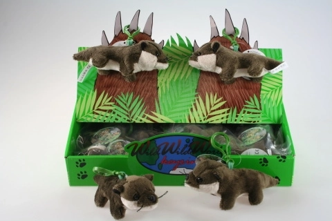 Llavero de nutria de peluche de 15 cm