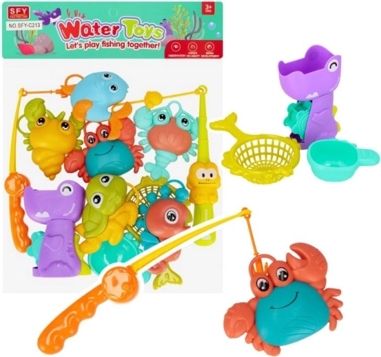 Juego de pesca de animales marinos para niños