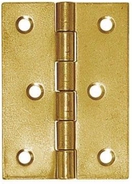 Bisagra articulada de acero 60 × 43 mm galvanizada amarilla