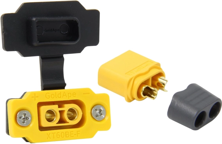 Conector XT60 de panel, enchufe y toma con tapas JAMARA