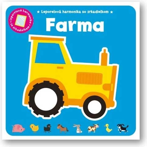 Leporelo en forma de acordeón con espejo granja