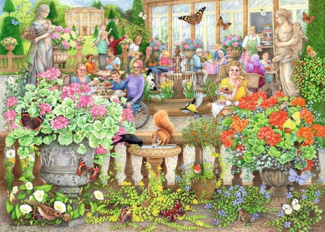 Puzzle Ravensburger Cafetería en el invernadero 1000 piezas
