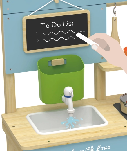 Juego real con agua con depósito y fregadero