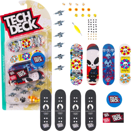 Tech Deck Paris 2024 set de 4 mini fingerboards