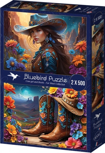 Puzzle Granjera y Zapatos 2x500 piezas