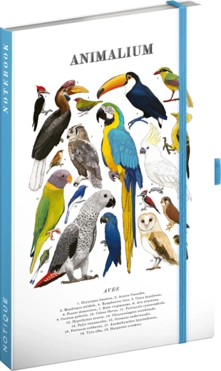 Notique Notes Animalium – cuaderno rayado Aves 13 × 21 cm
