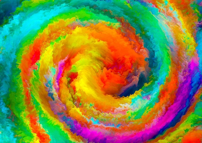 Puzzle Enjoy espiral colorida de 1000 piezas