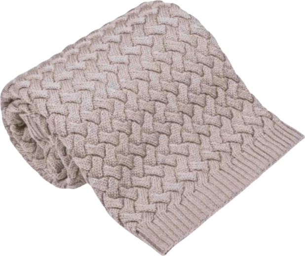 Manta de merino NANNA Fluffy beige