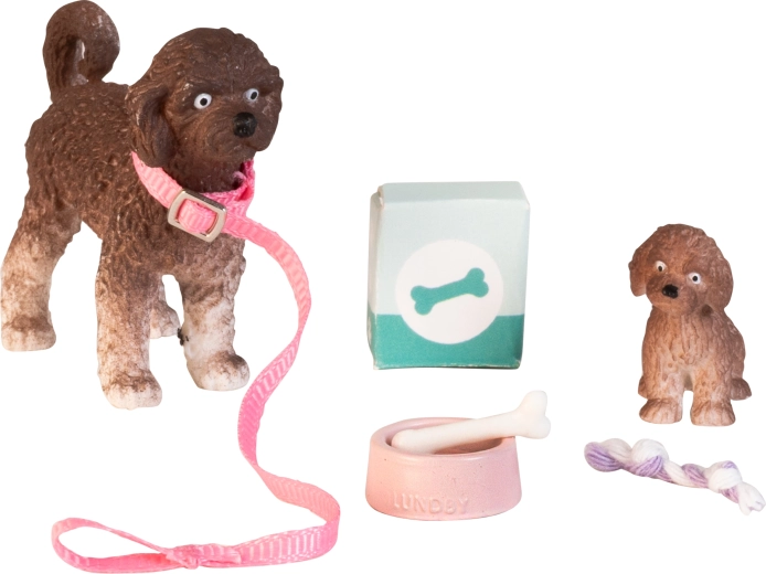 Perros domésticos Lundby para casa de muñecas