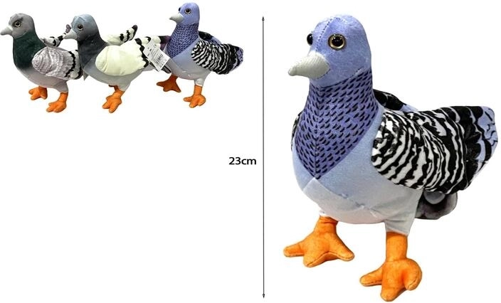 Mascota de peluche con forma de paloma - 1 unidad