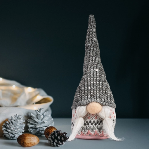 Gnomo escandinavo navideño de 22 cm – 1 unidad