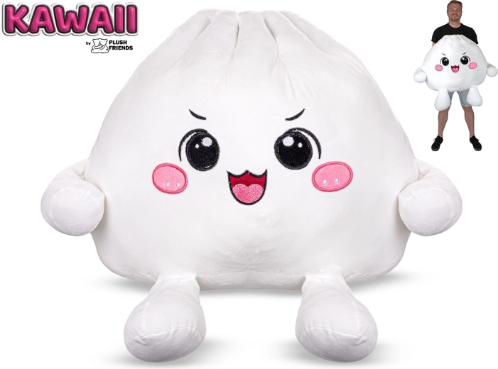 Plush Friends Kawaii bao dumpling de peluche que brilla 60 cm