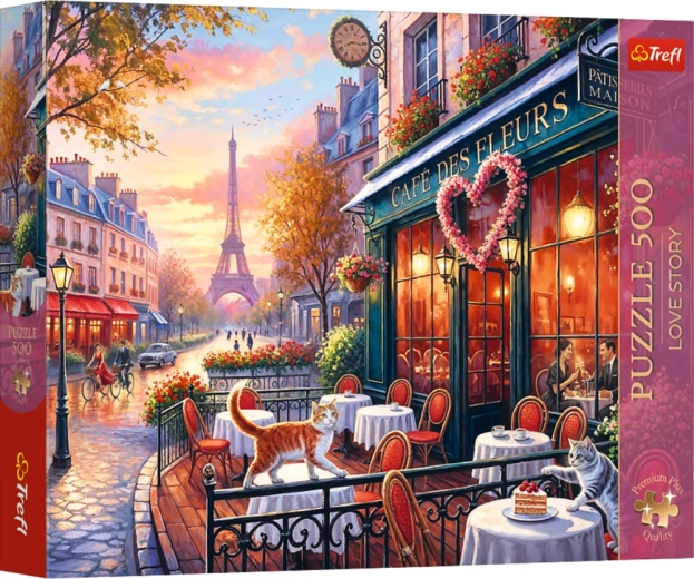 Puzzle Trefl Premium Plus de 500 piezas Love story: amor en París