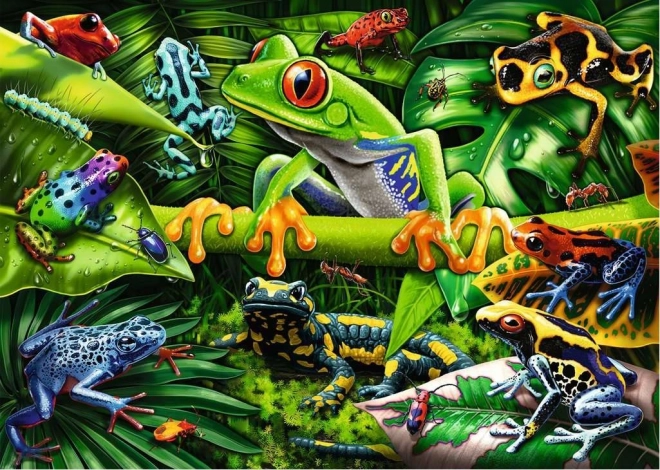 Puzzle Asombrosos anfibios 35 piezas
