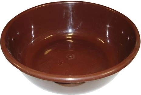 Palangana de plástico 42,5 cm marrón