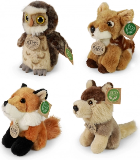 Adorables peluches de animales del bosque 16 cm eco-friendly RAPPA