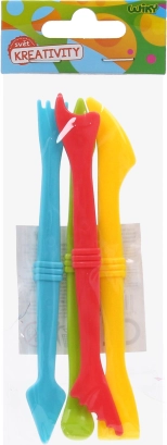 Juego de herramientas para modelar plastilina, 4 piezas