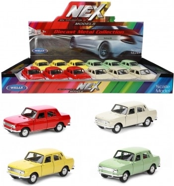 Coche Welly Wartburg 353 metal/plástico 12 cm 4 colores a cuerda (mecanismo de retroceso)