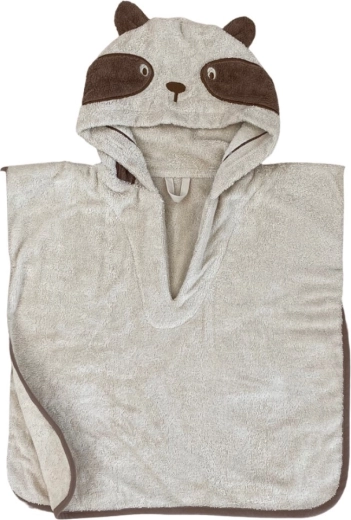 Poncho infantil Nuuuroo con capucha Adelin White Swan