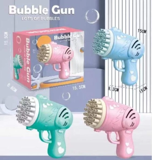 Pistola de burbujas verde