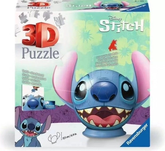 Ravensburger 3D Puzzleball Stitch con orejas