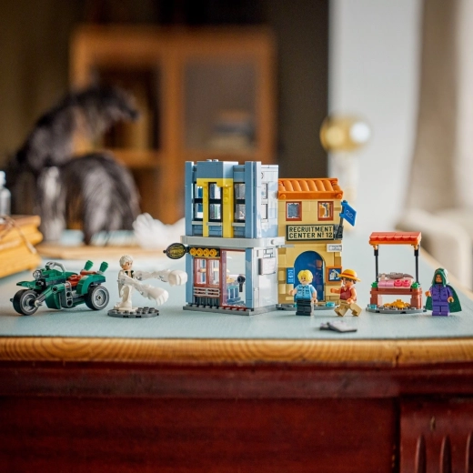 4 minifiguras y la motocicleta del capitán Smoker