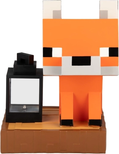 Luz solar Minecraft LunaGlo con forma de zorro