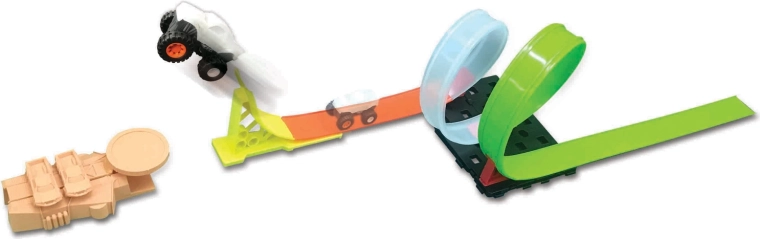 Maisto Cyber Racers Micro Monster Spin and smash pista de carreras
