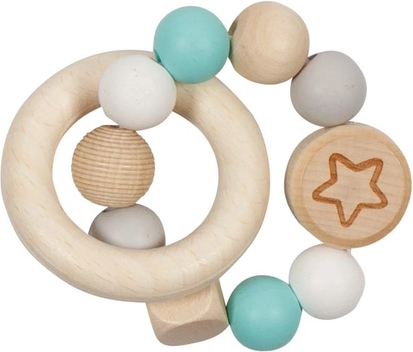 Anillo sensorial motriz en forma de estrellita turquesa de Goki