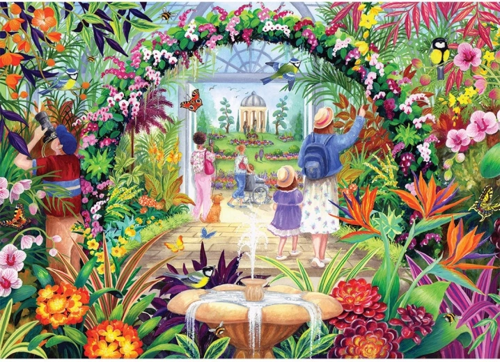 Puzzle Flores en el jardín botánico 1000 piezas GIBSONS