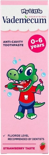 Pasta dental infantil Vademecum MyLittle fresa 0–6 años 50 ml