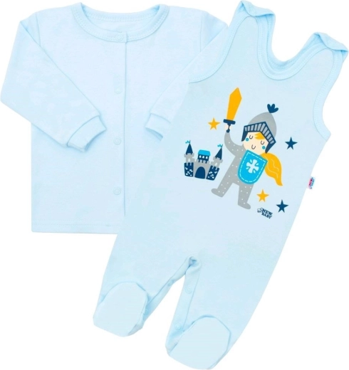 Conjunto de algodón para bebé de dos piezas NEW BABY Pequeño caballero