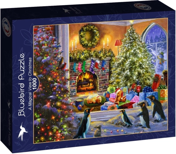 Puzzle Bluebird "Vista mágica de la Navidad" 1000 piezas