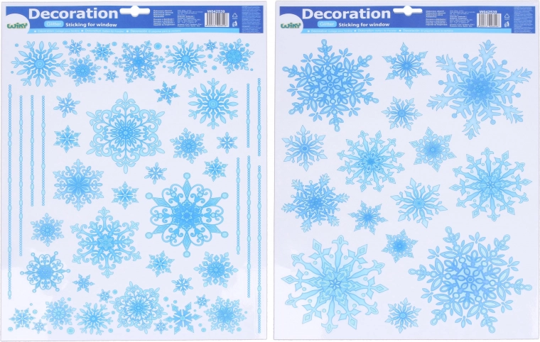 Decoración de ventana Copos 41 × 29 cm Navidad
